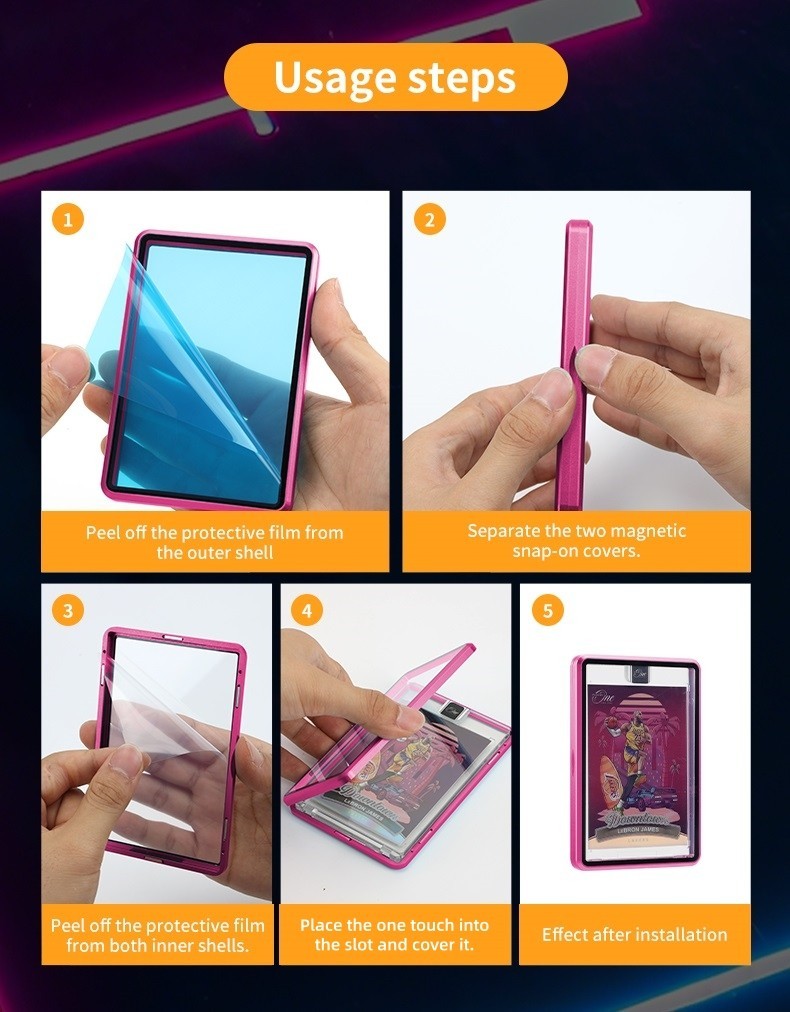 Magnetic Trading Card Case One Touch Fits Ultra Pro 35PT 130PT slab display