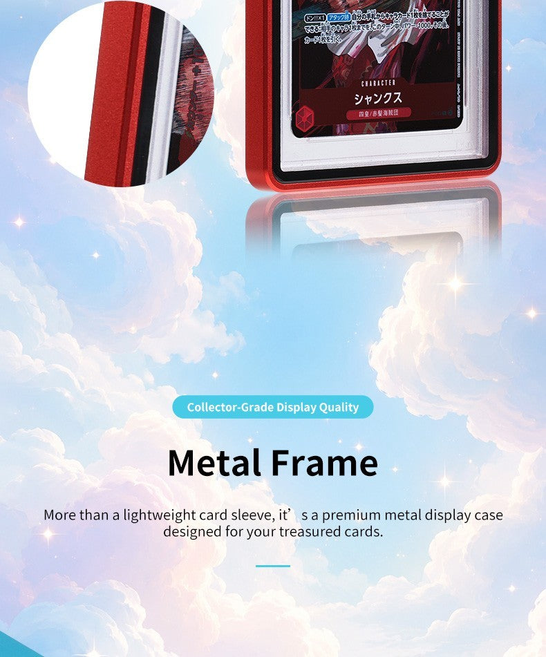 Frameless PSA 35pt Magnetic Metal Slab UV Protector Case Graded Cards Holders