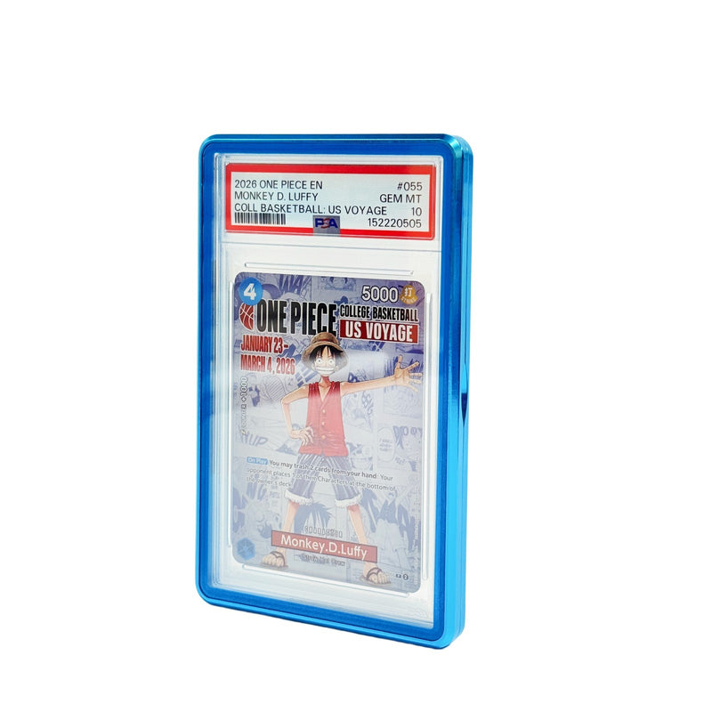 PSA 35PT Slab Bumper Case UPGRADED Color match Frame No Black Border Display TCG