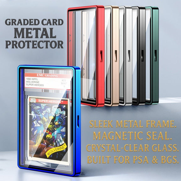 PSA/BGS Magnetic Metal Slab Protector Case for Graded Cards Holders Di letsgocard PSA/BGS Magnetic Metal Slab Protector Case for Graded Cards Holders Di letsgocard