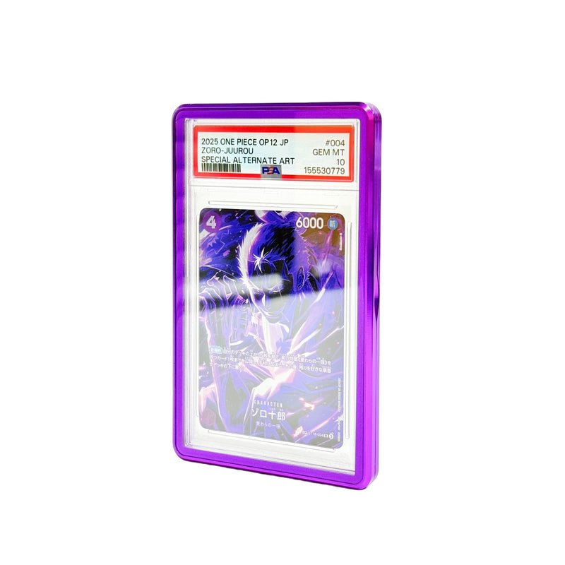 PSA 35PT Slab Bumper Case UPGRADED Color match Frame No Black Border Display TCG