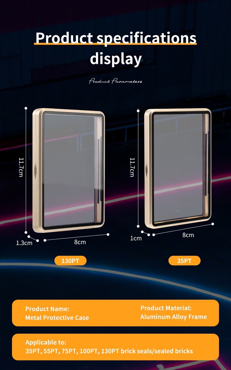 Magnetic Trading Card Case One Touch Fits Ultra Pro 35PT 130PT slab display